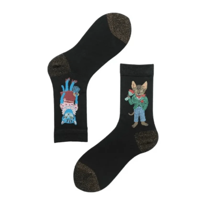 Fairy Tale Animal Prints Socks - Glova