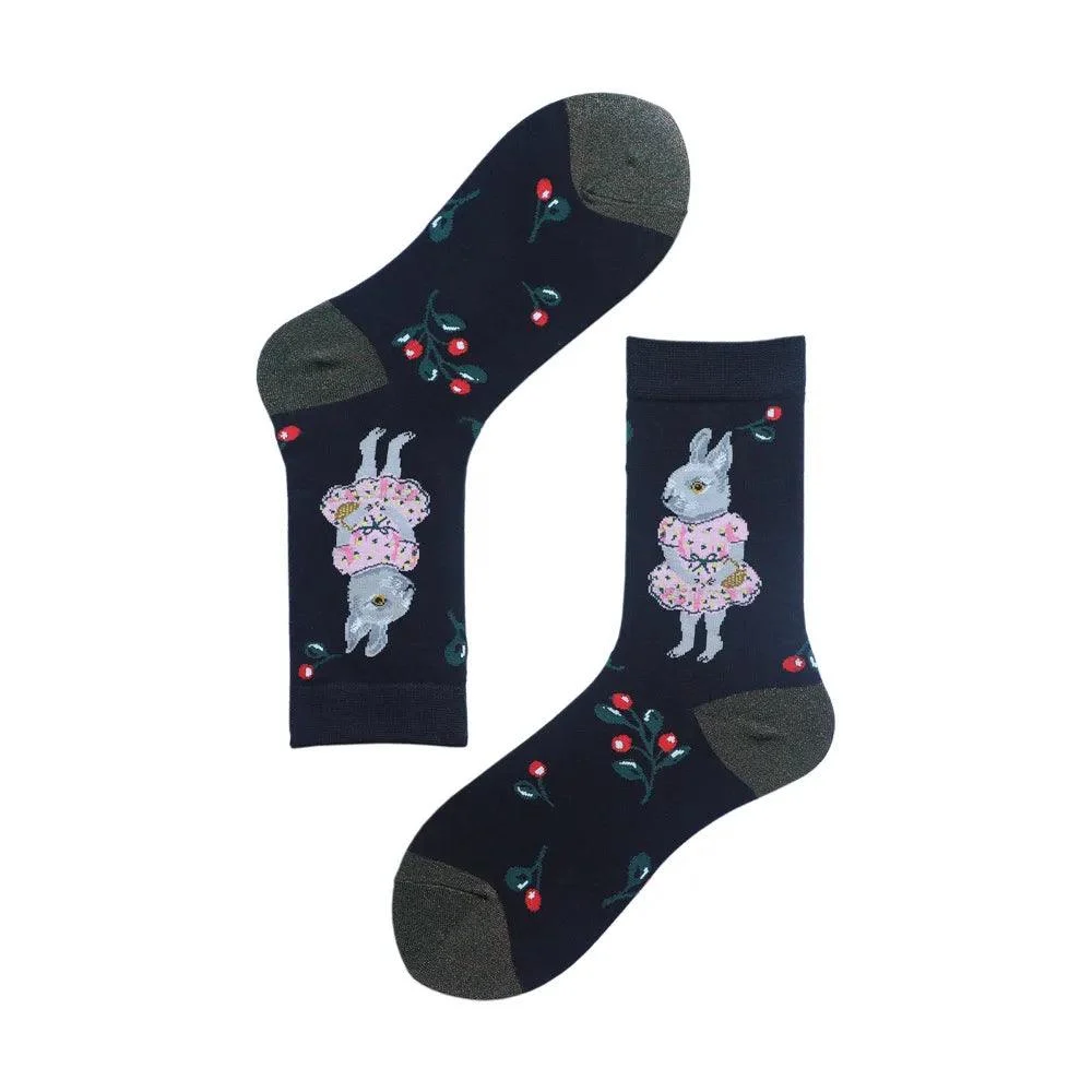 Fairy Tale Animal Prints Socks - Glova