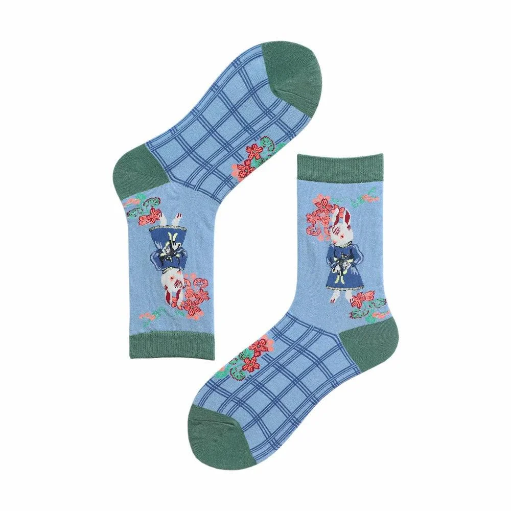 Fairy Tale Animal Prints Socks - Glova