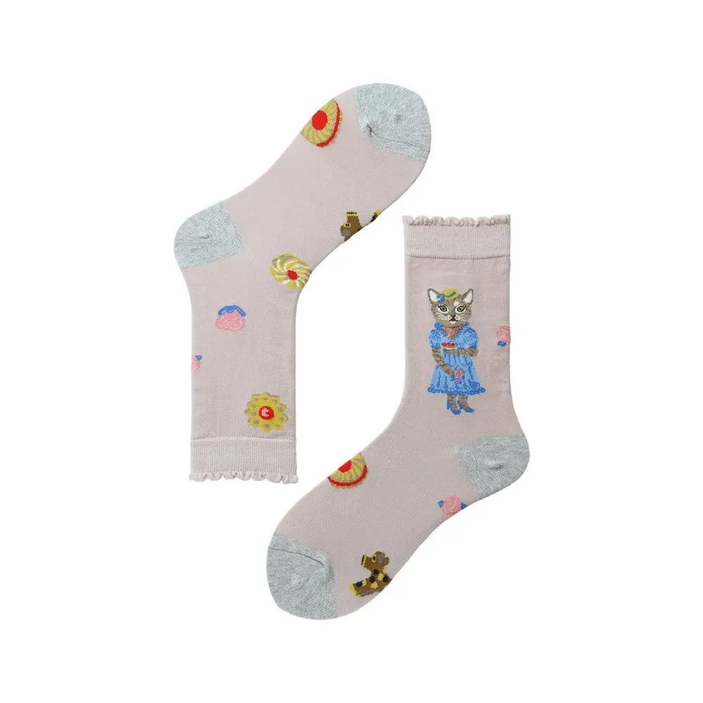 Fairy Tale Animal Prints Socks - Glova