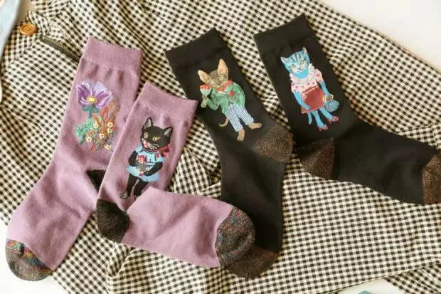 Fairy Tale Animal Prints Socks - Glova