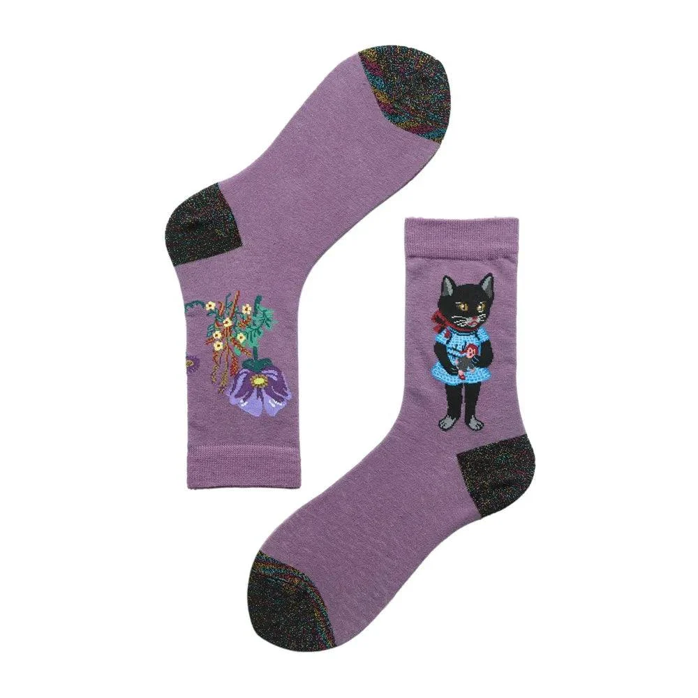 Fairy Tale Animal Prints Socks - Glova