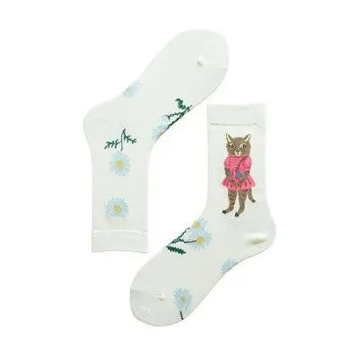 Fairy Tale Animal Prints Socks - Glova