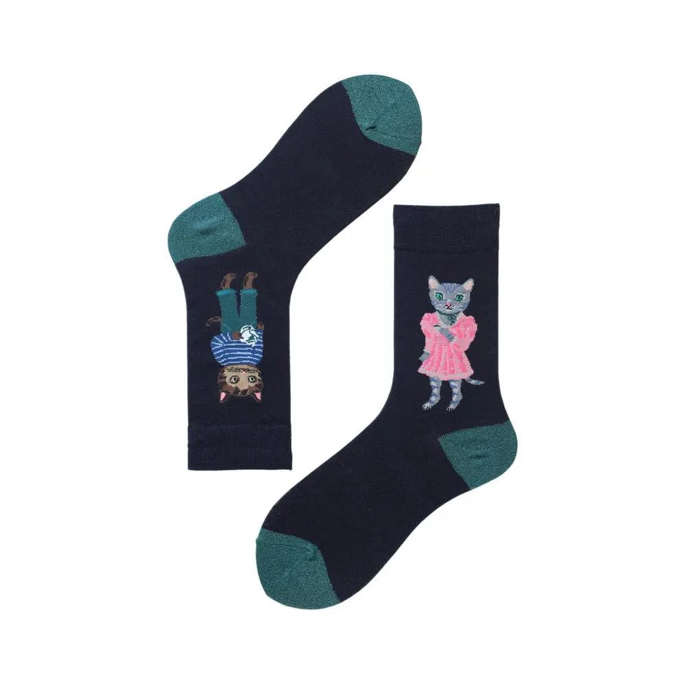 Fairy Tale Animal Prints Socks - Glova