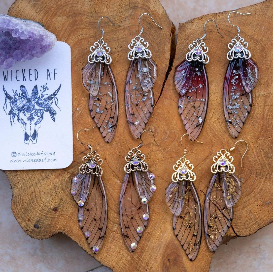 Fairy Wing Statement Earrings - Glova