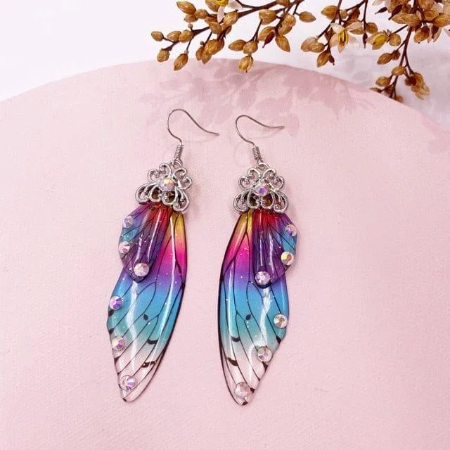 Fairy Wings Earrings Colorful Edition - Glova