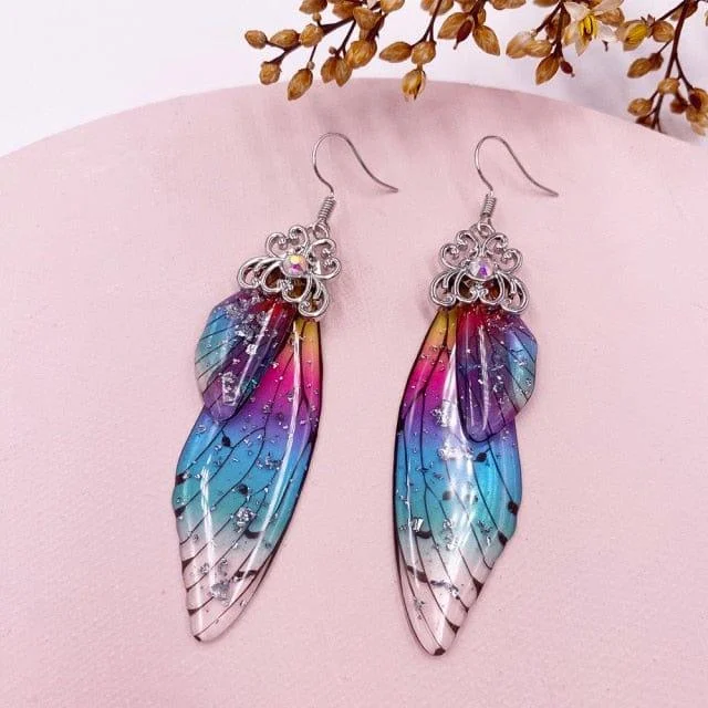 Fairy Wings Earrings Colorful Edition - Glova