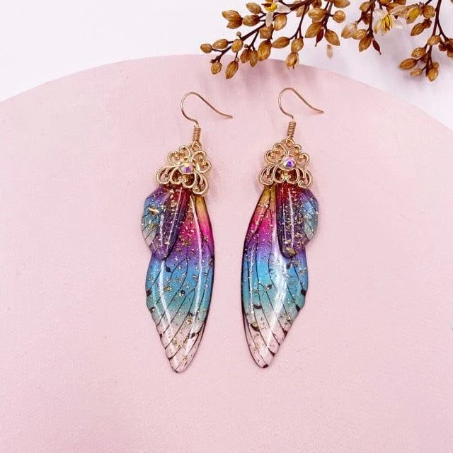 Fairy Wings Earrings Colorful Edition - Glova