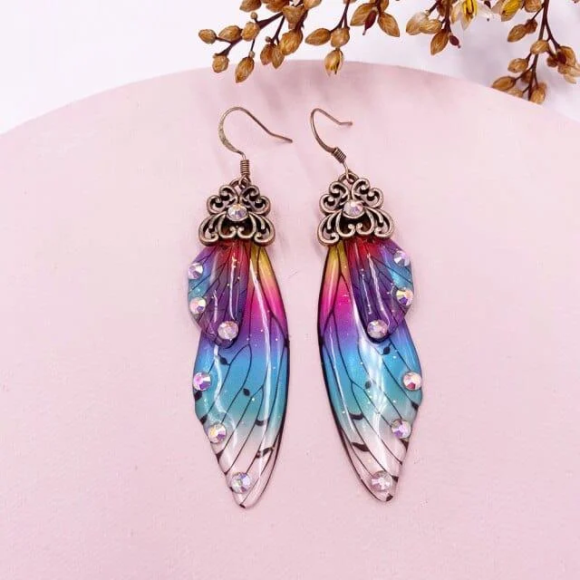 Fairy Wings Earrings Colorful Edition - Glova