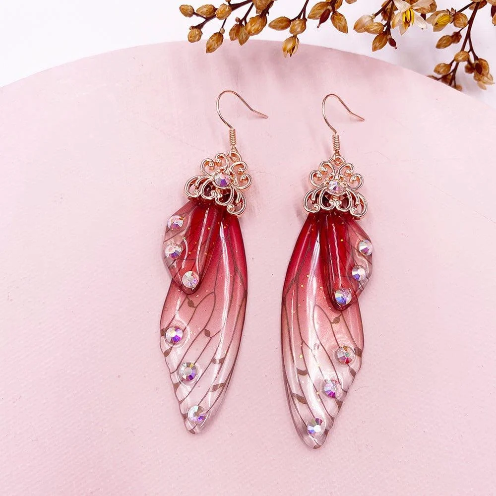 Fairy Wings Earrings Colorful Edition - Glova