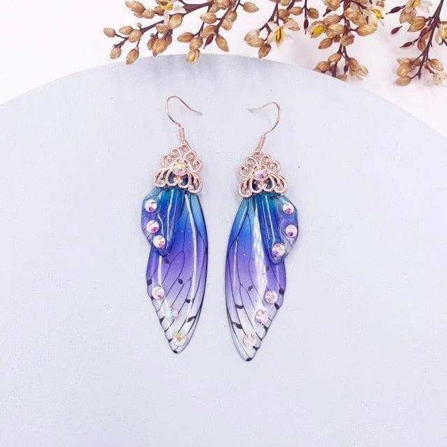 Fairy Wings Earrings Colorful Edition - Glova