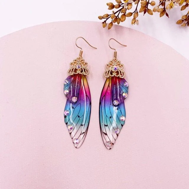 Fairy Wings Earrings Colorful Edition - Glova