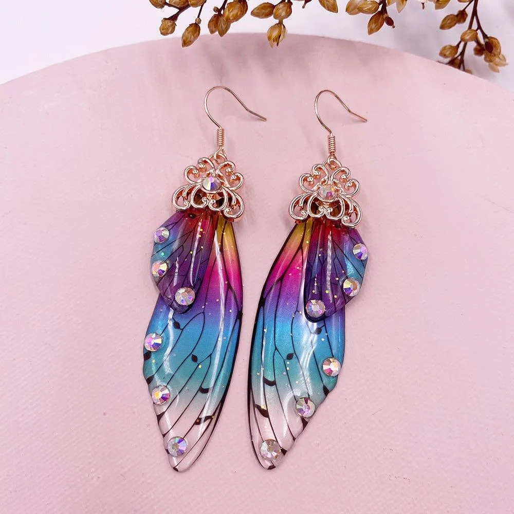 Fairy Wings Earrings Colorful Edition - Glova