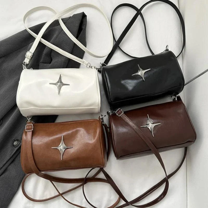 Faith Starlight Vintage Faux Leather Shoulder Bag - Glova