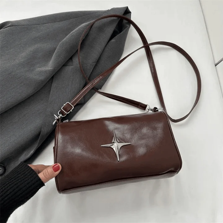 Faith Starlight Vintage Faux Leather Shoulder Bag - Glova