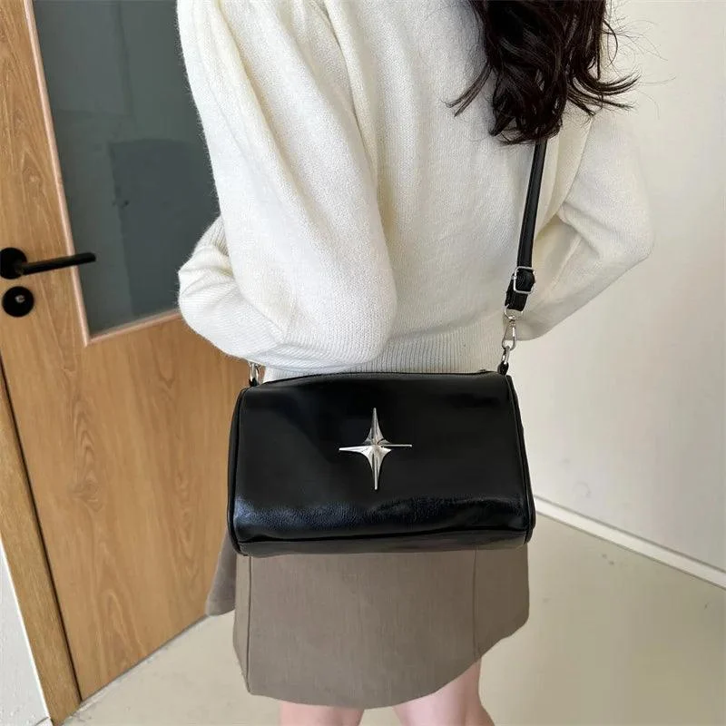 Faith Starlight Vintage Faux Leather Shoulder Bag - Glova