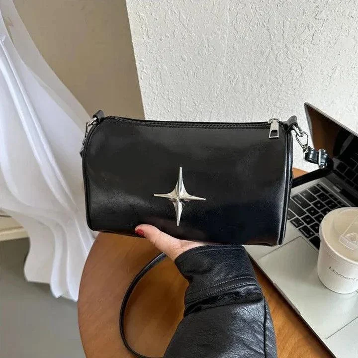 Faith Starlight Vintage Faux Leather Shoulder Bag - Glova