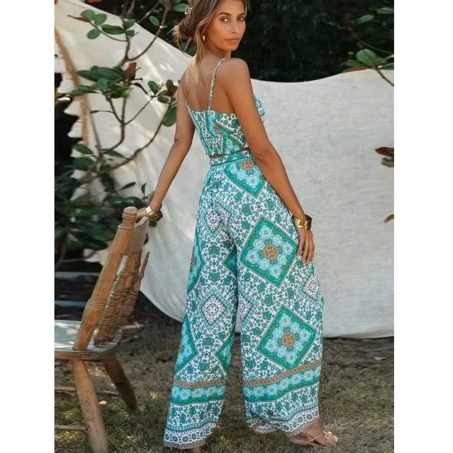 FARRAH Pants & Crop Top Set - Glova