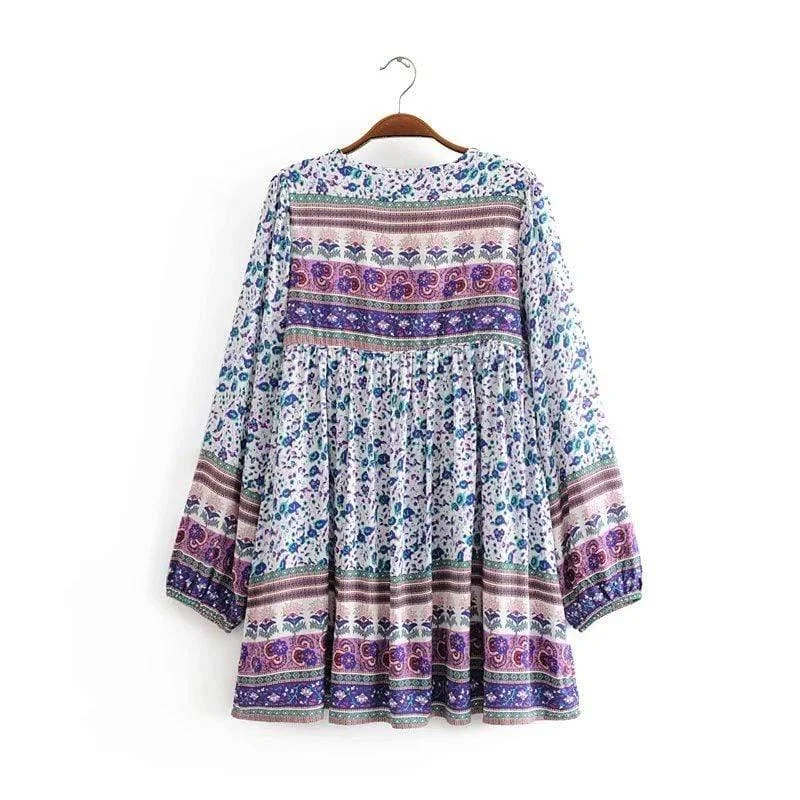 Fatima Boho Mini Dress - Glova