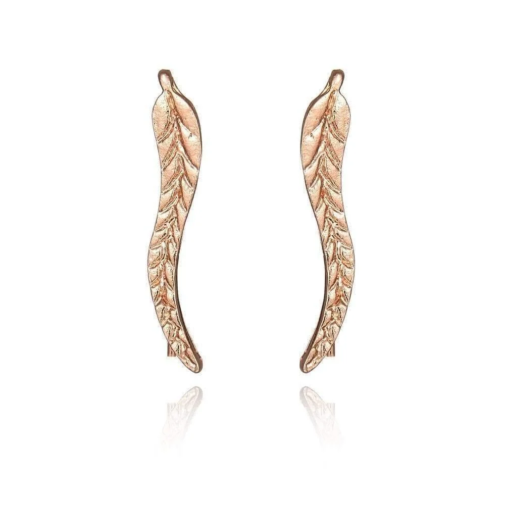 Feather Stud Earrings - Glova