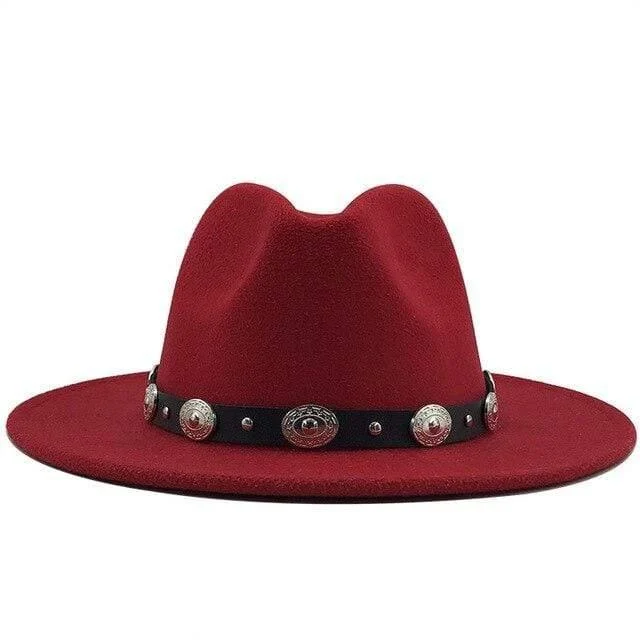 Fedora With Punk Strap Hat - Glova