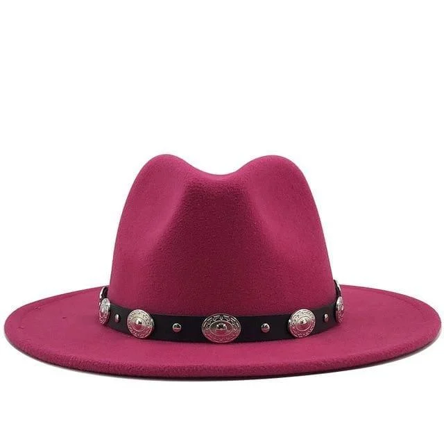 Fedora With Punk Strap Hat - Glova