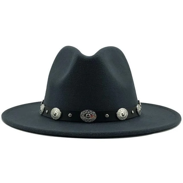 Fedora With Punk Strap Hat - Glova