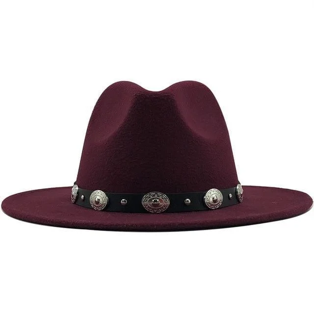 Fedora With Punk Strap Hat - Glova