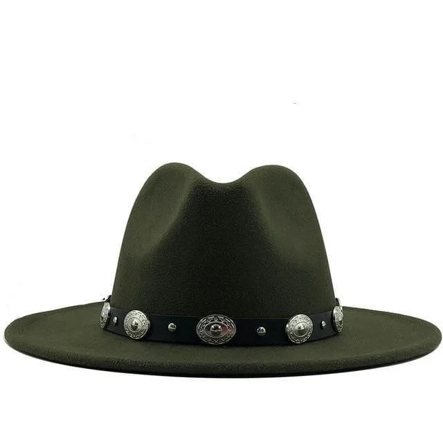 Fedora With Punk Strap Hat - Glova