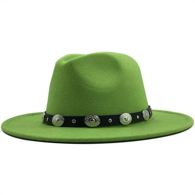 Fedora With Punk Strap Hat - Glova