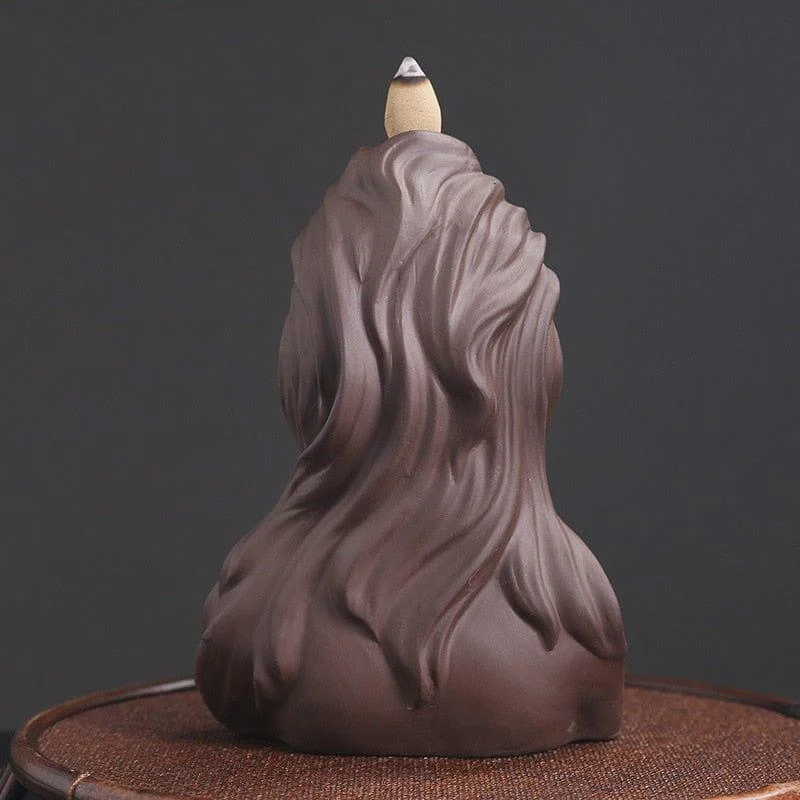 Female Face Backflow Incense Burner - Glova