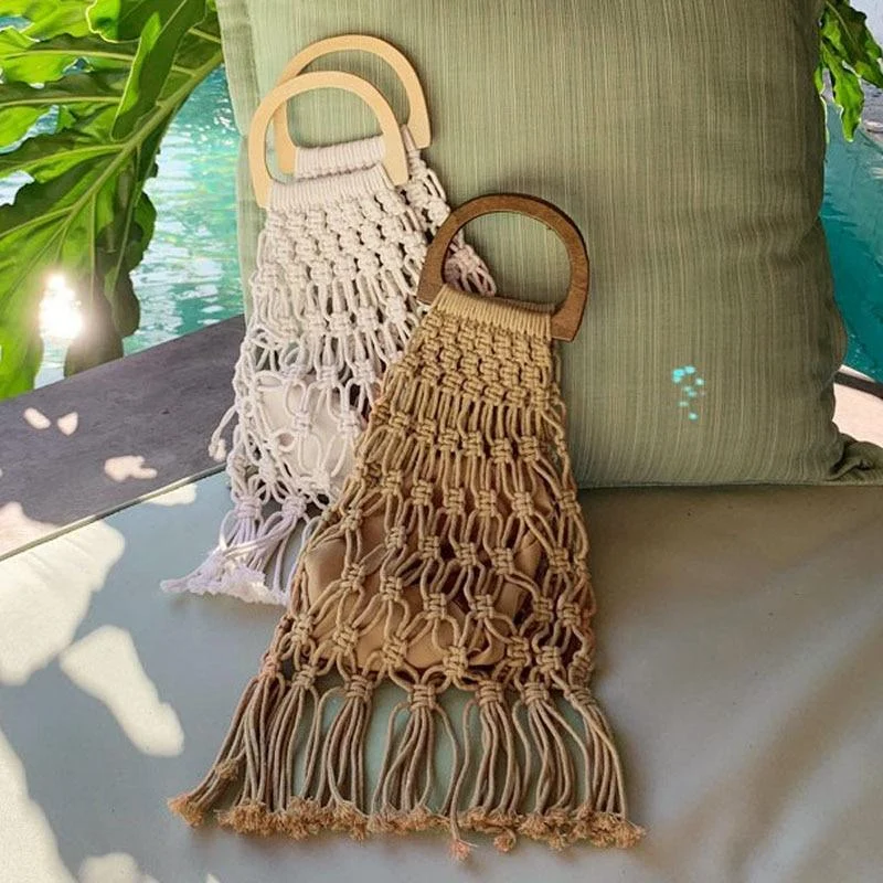 Fia Handmade Woven Rope Bag - Glova