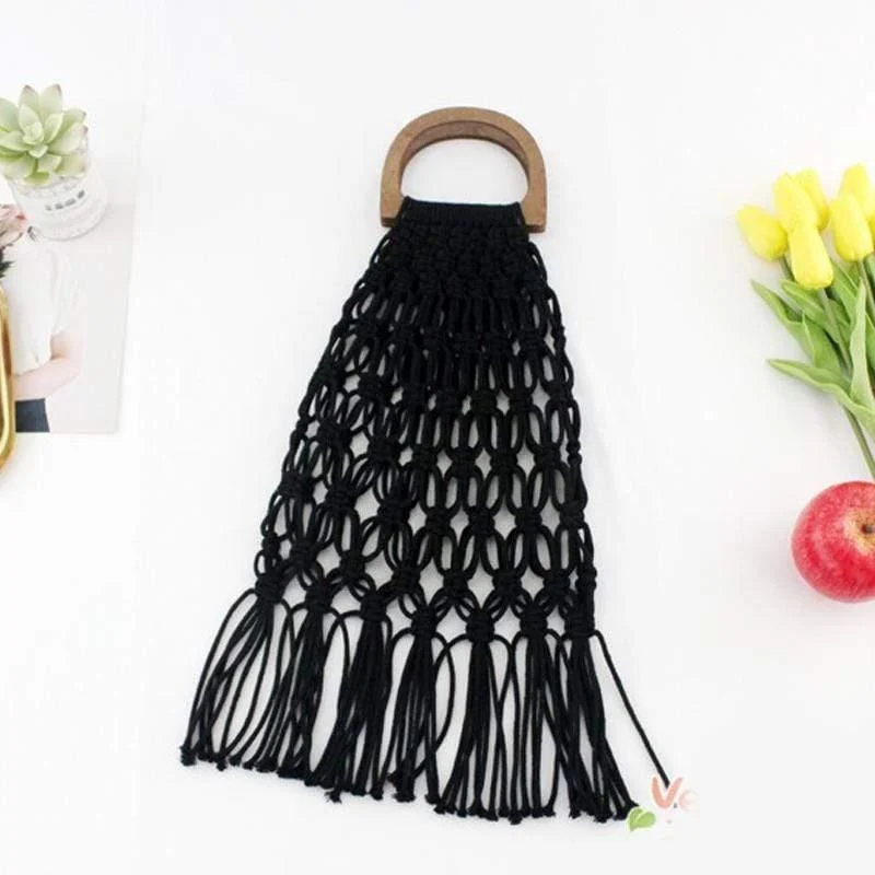 Fia Handmade Woven Rope Bag - Glova