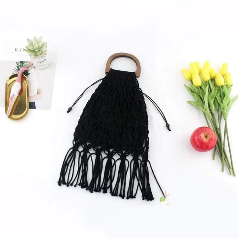 Fia Handmade Woven Rope Bag - Glova