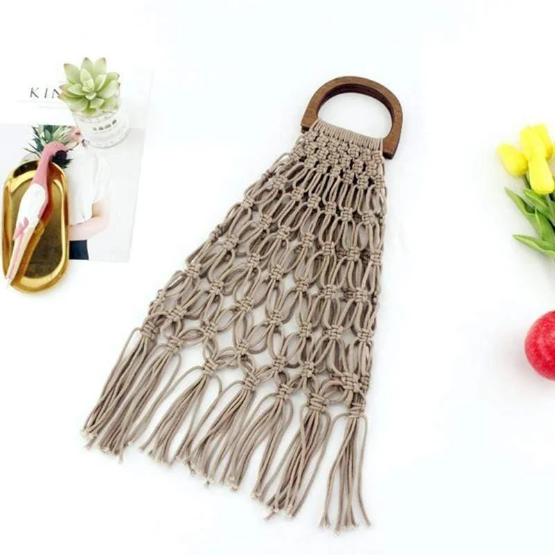 Fia Handmade Woven Rope Bag - Glova