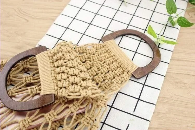 Fia Handmade Woven Rope Bag - Glova