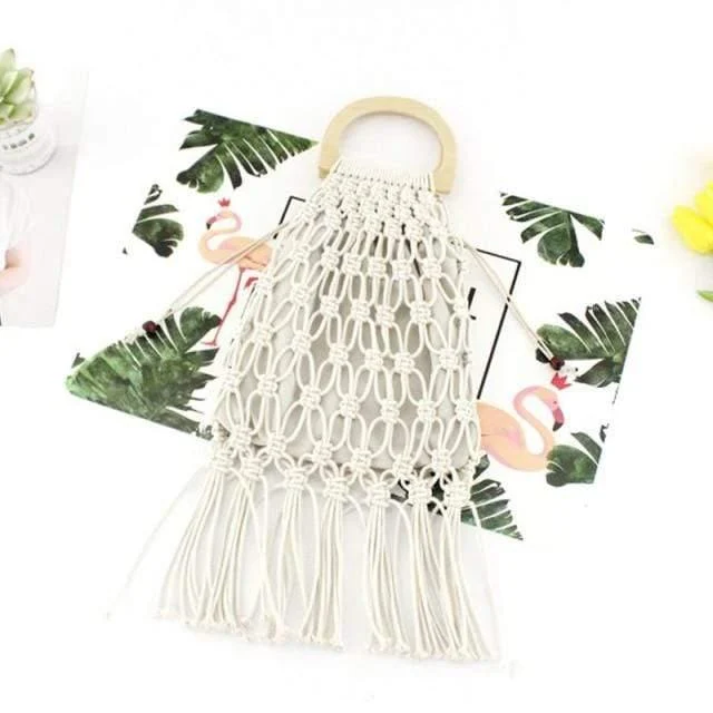 Fia Handmade Woven Rope Bag - Glova