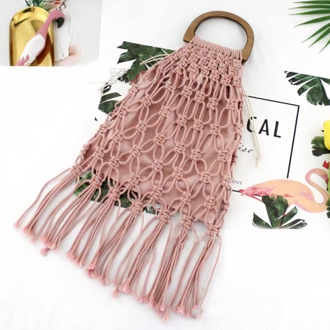 Fia Handmade Woven Rope Bag - Glova