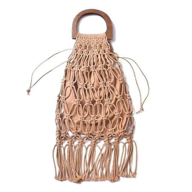 Fia Handmade Woven Rope Bag - Glova