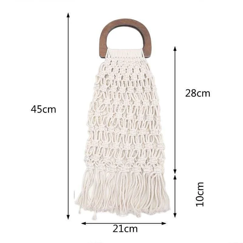 Fia Handmade Woven Rope Bag - Glova