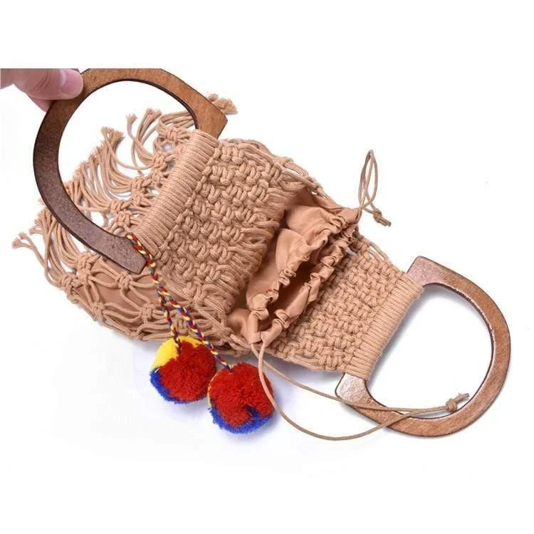 Fia Handmade Woven Rope Bag - Glova