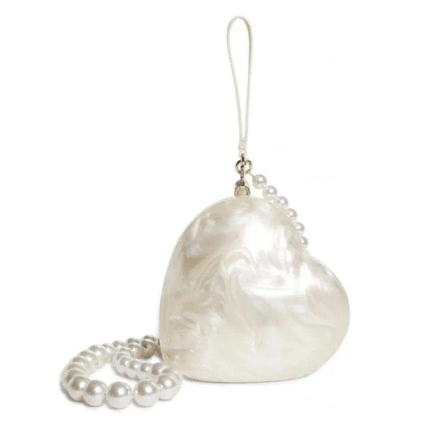 Fiadh Heart Pearl Resin Clutch - Glova