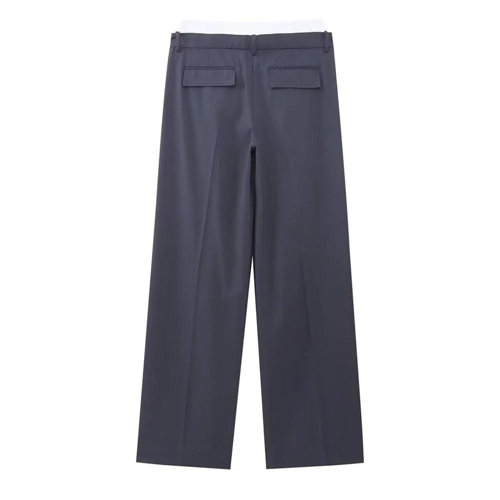 Fira Color Contrast Waist Trousers - Glova