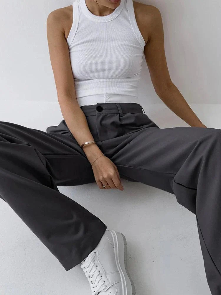 Fira Color Contrast Waist Trousers - Glova