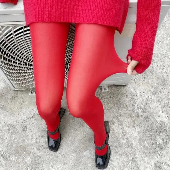 Fire Red Stockings - Sheer or Opaque - Glova