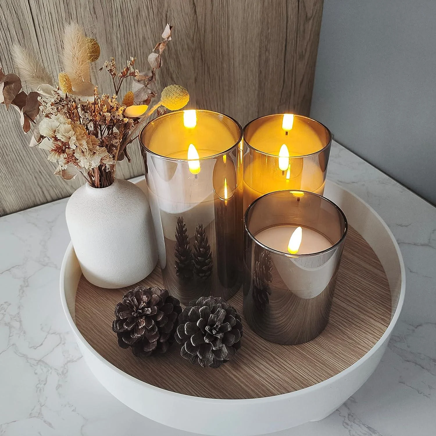 Flameless Candles Set of 3 - Glova