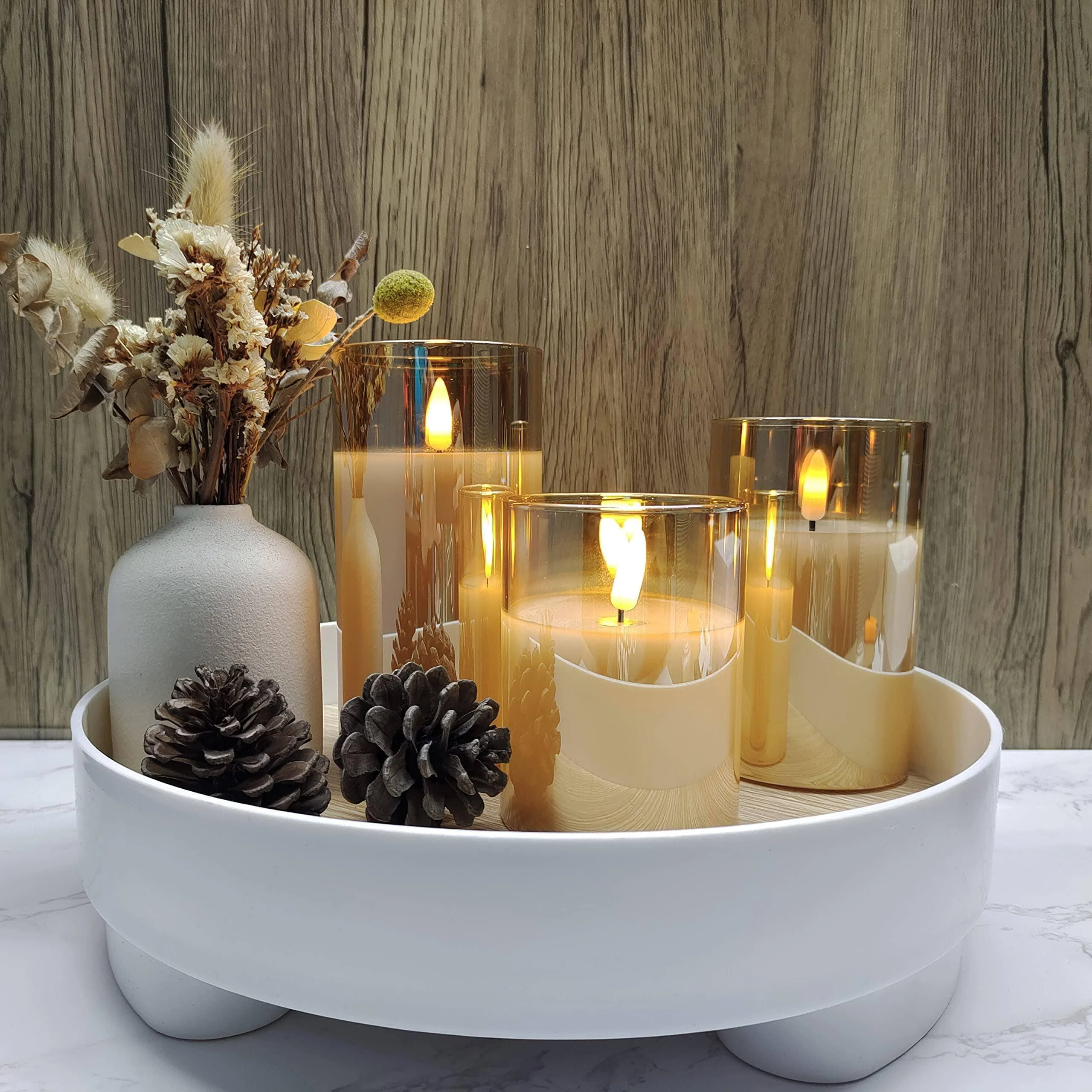 Flameless Candles Set of 3 - Glova