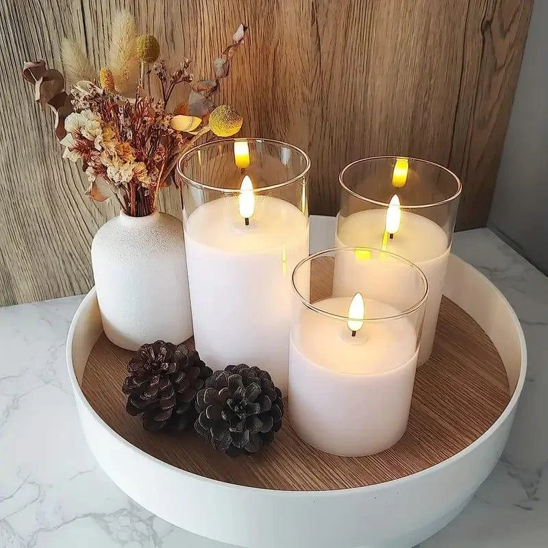 Flameless Candles Set of 3 - Glova