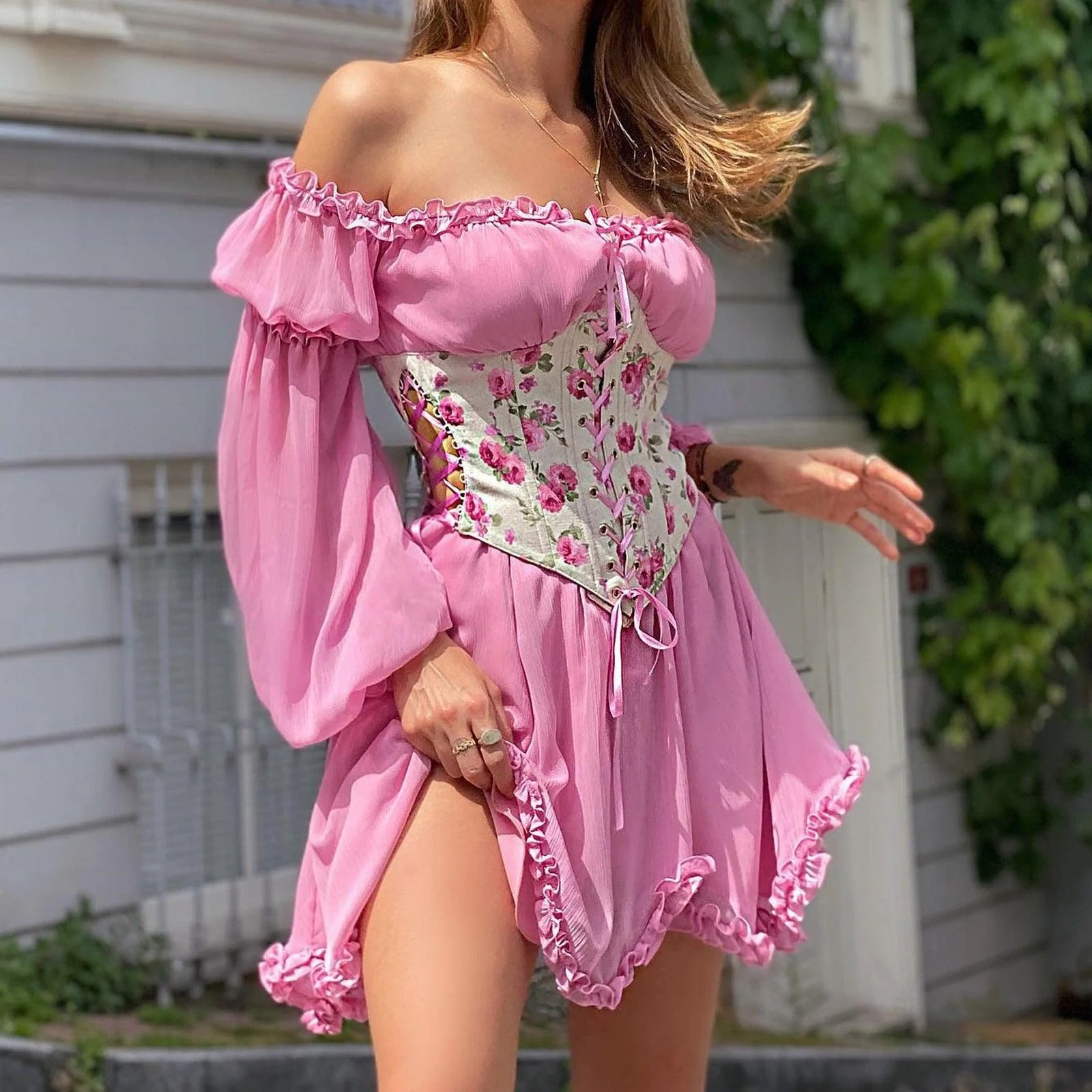 Fleurette Fairy Mini Dress - Glova