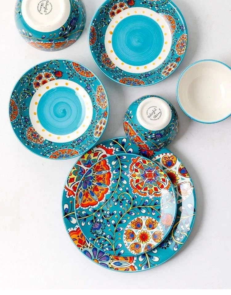 Floral Bohemian Tableware - Glova